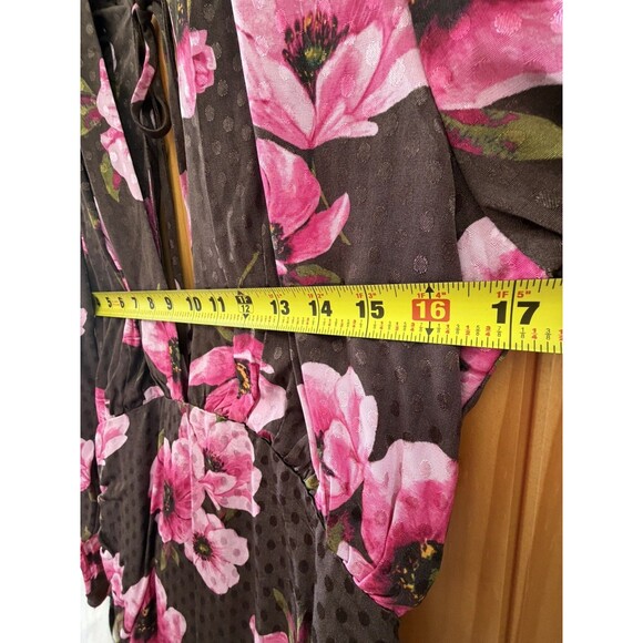 NWT Lovers And Friends Camden Mini Dress Sz Medium Floral Bodycon Back Tie Close - Picture 8 of 8